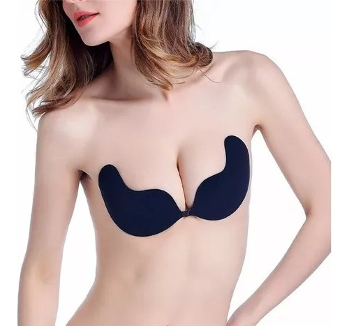 Sosten Bra Magico Push Up Adherible Beige Respirable