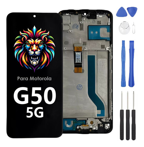 Pantalla Touch Lcd Con Marco Para Motorola G50 5g Xt2149-1