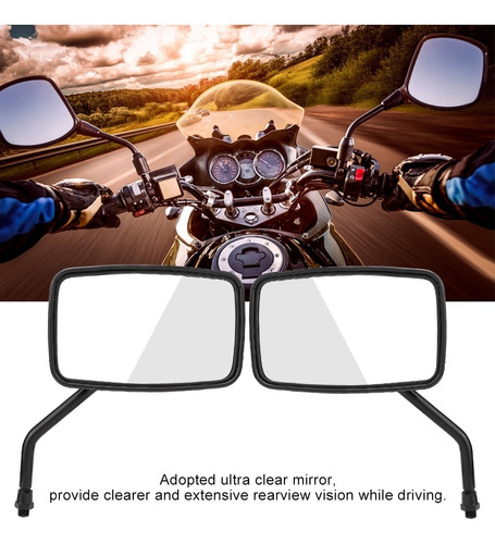 Espejos Retrovisores Cuadrados Modificados Para Moto De Call