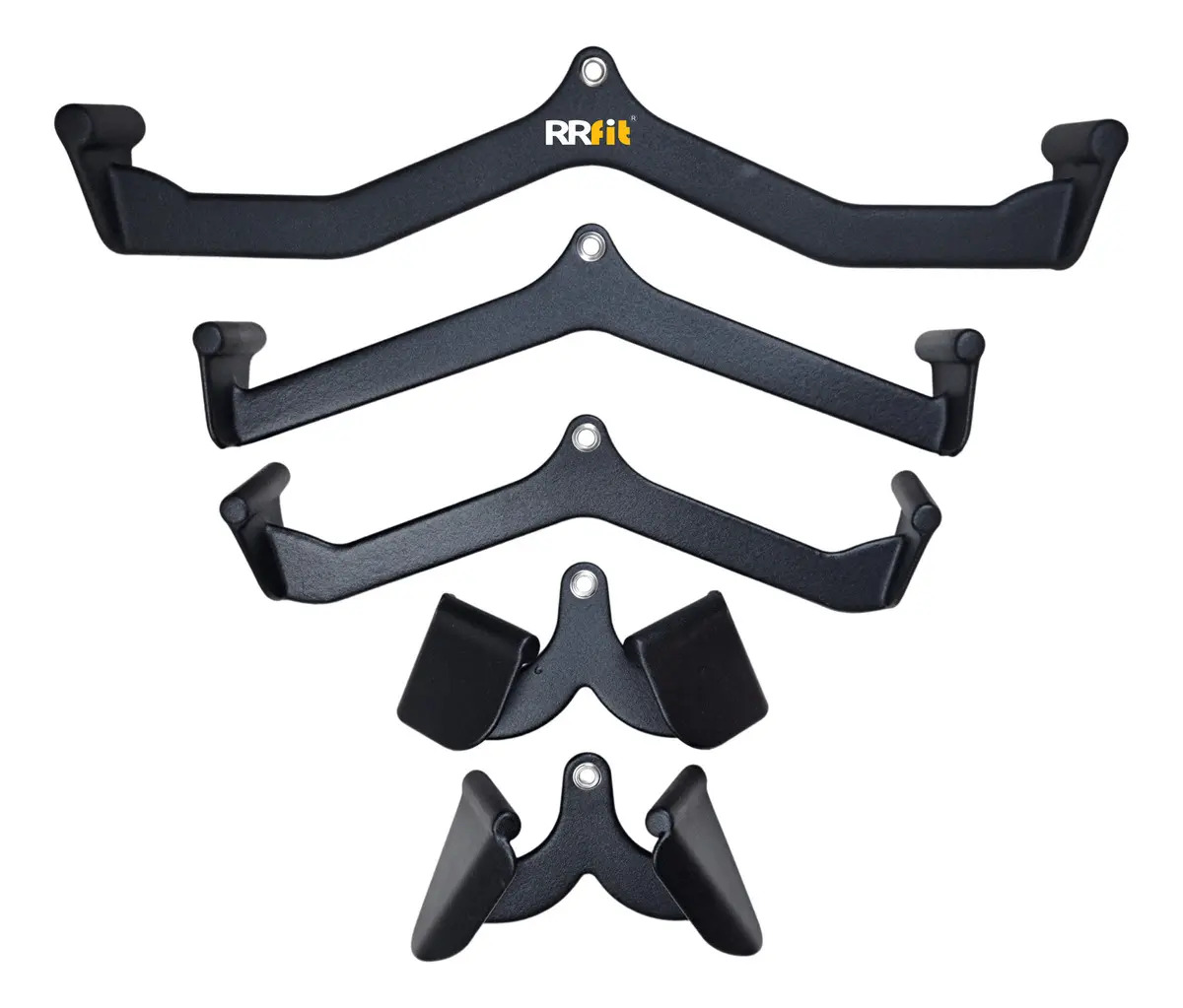 Kit 5 Puxadores Anatômicos Musculação Academia