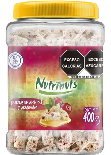 Nutrinuts Dulces De Ajonjolí, Arándano, Amaranto Y Miel 400g