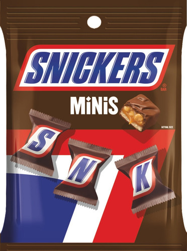 Snickers Mini Chocotales Con Maní 127.4 G