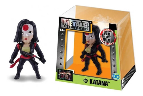 Metal Die Cast Mini Suicide Squad Katana Preta Dtc M432