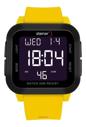 Reloj Steiner Deportivo Digital Para Hombre Impermeable 5atm Color