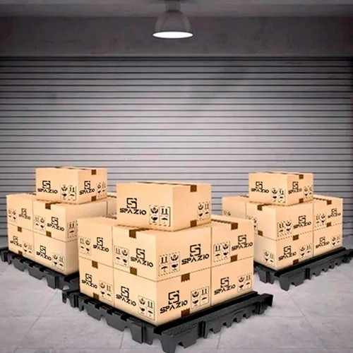 Kit 20 Estrados Piso Paletes Pallets 40x40x4,5 Cinza
