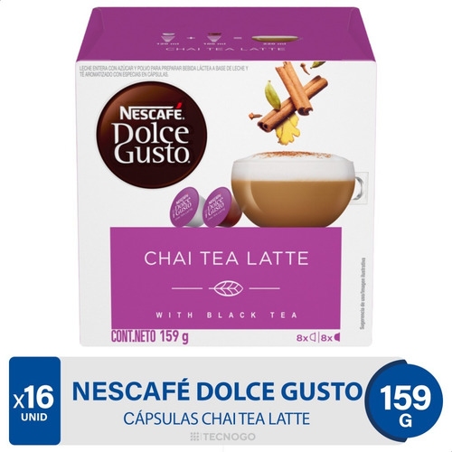 Cápsulas Nescafé Dolce Gusto Chai Tea Latte X 16