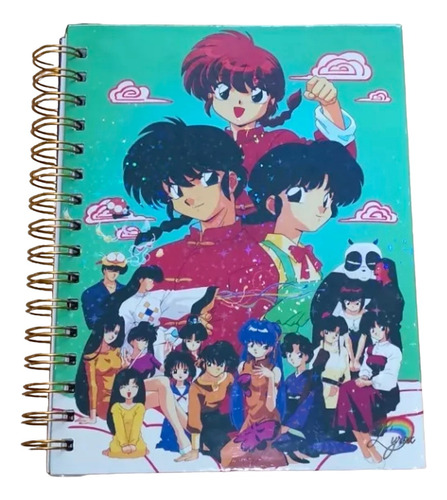 Cuaderno Ranma 1/2 Holográfico Anime Agenda Manga Akane