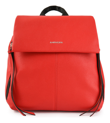 Julianne Mochila Con Tapa Rojo