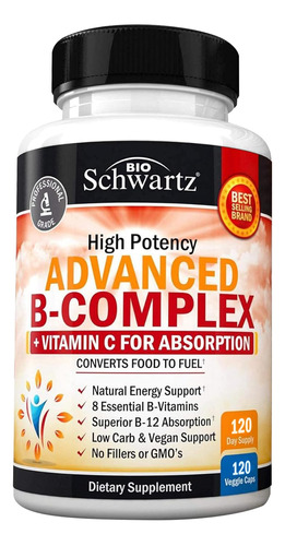Complejo De Vitamina B Con Vitamina C Para Una Maxima Absorc