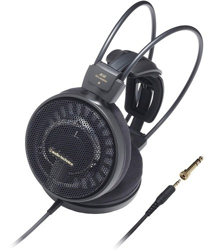 Fones de ouvido Audio Technica ATH-AD900x Hi Fi para audiófilos, cor preta