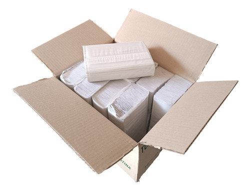 Toallas Intercaladas Papel Para Mano Eco Blancas 20x24 Caja