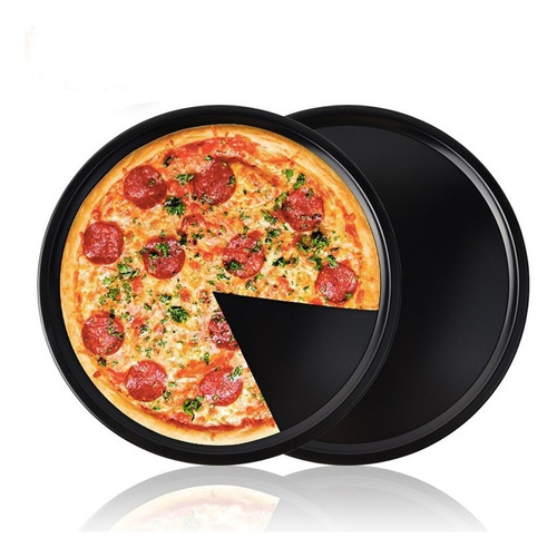 X2 Molde De Pizza Antiadherent Molde Redondo Para Pizza 32cm