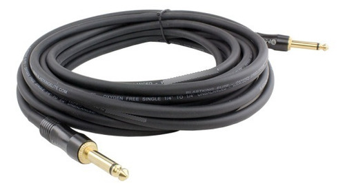 Cable 1/4 (6.5mm) A 1/4 No Balanceado 1.5 Metros 