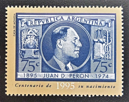 Argentina, Sello Gj 2738 Juan D. Perón 1995 Mint L18360