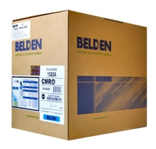 Cable Utp Cat5e Belden 1583a 006u1000 Azul 24 Awg 305 Mts