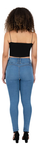 Pantalón Skinny Britos Jeans Mujer Azul Corazón 025051