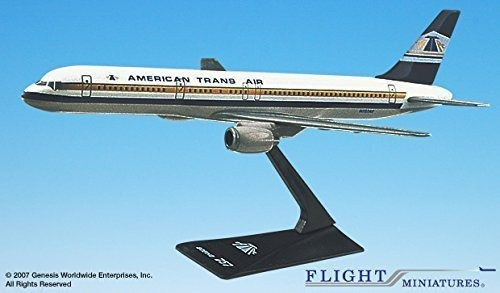 Vuelo Miniatura Ata American Trans Air Boeing Escala Modelo