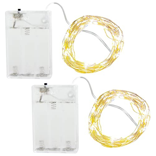 Luces De Hadas Led 2 Pack, Luces De Hadas De Alambre De...