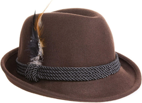 Alpine Holiday Oktoberfest Sombrero Fedora Bávaro Lana (7 A