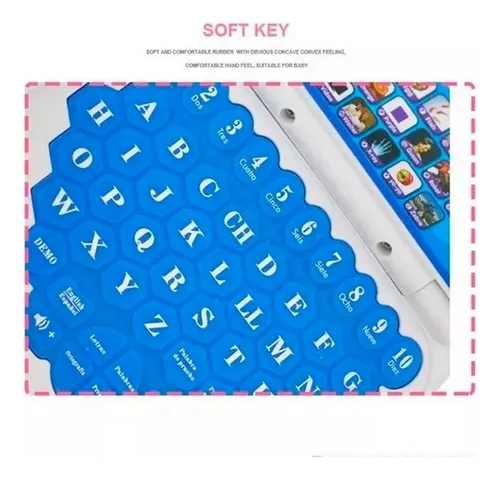 Mi Primer Portátil Infantil Mini Laptop Educativo + Baterias