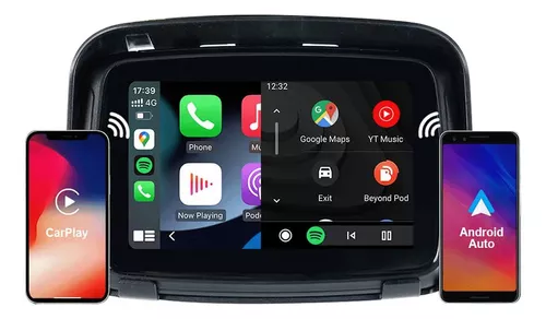 Pantalla Carplay Android Auto Inalambrica Bluetooth Sd Moto