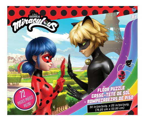 El Rompecabezas De Suelo Miraculous Ladybug Para Niños Inclu