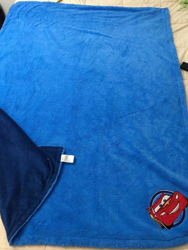 Manta Polar Peludo Cuna Cars Disney Impecable 1,50x1,20 (Usado)