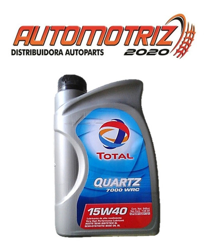Aceite De Motor Semisintético 15w-40 Total Quartz