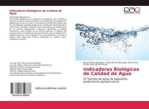 Libro: Indicadores Biológicos De Calidad De Agua: En Fuentes