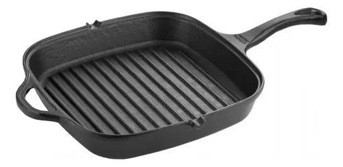 Frigideira Grill 26×26cm 1,8l Cabo De Ferro Panela Mineira Preto