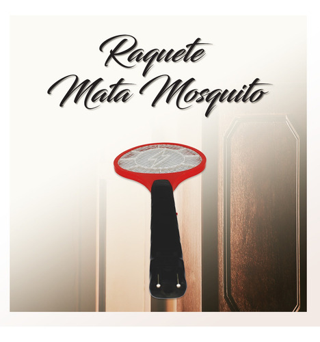 Imagem 5 de 7 de Raquete Mata Mosquitos Recarregavel 110/220v Eletrica