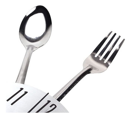 /0 Relógio De Parede De Cozinha, Cubiertos Creativos