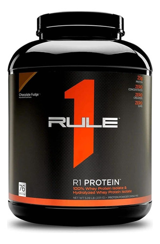 Rule One Proteína 100% Whey Protein Isolate 5lb Sabor Chocolate Fudge