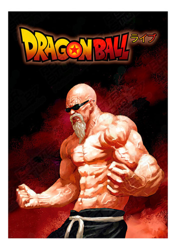 Poster Decorativo Anime Dragon Ball Z Maestro Roshi