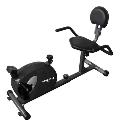 Imagen 2 de 2 de Bicicleta fija Athletic MTDP-KSD010 horizontal negra