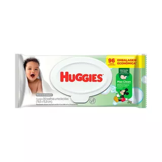 Toalhas umedecidas Huggies Max Clean 96 u