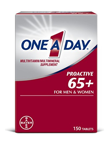 One A Day Proactive 65+, Multivitaminico Para Hombre Y Mujer