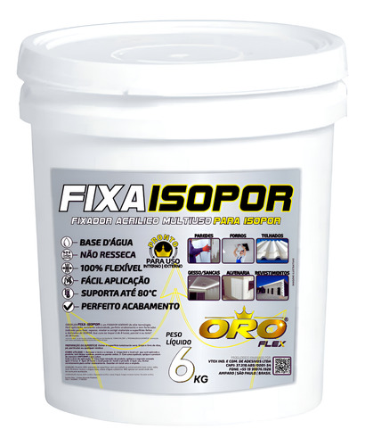 Super Cola De Isopor, Eps P/ Isolamento Térmico Telhados 6kg