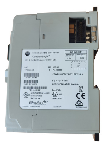 Plc Compactlogix 1769-l35e Allen Bradley (Usado)