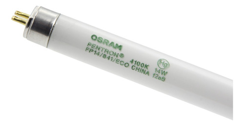 Pack De 5 Tubos Fluorescente Osram 14w 4100k T5 4100k