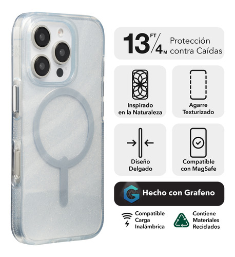 Funda Para Iphone 16 Pro Zagg Transparente