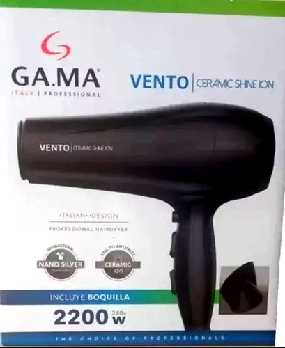 Imagen 3 de 10 de Secador Pelo Cabello Gama (110) Aire Frio Caliente Boquillas - Gran Potencia - Profesional - Peluqueria - Garantia -