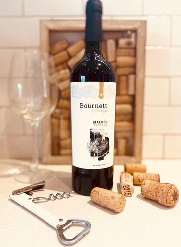 Vino Tinto Bournett Prestige Red Reserva Malbec 6 X 750 Cc