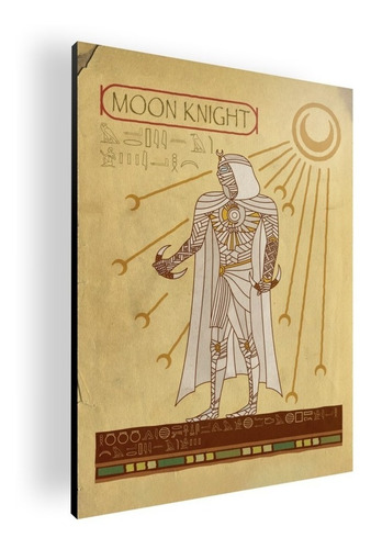 Cuadro Decorativo Poster Marvel Moon Knight 13 30x42 Mdf