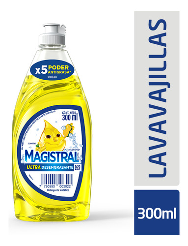 Detergente Magistral Ultra Limón 300 Ml