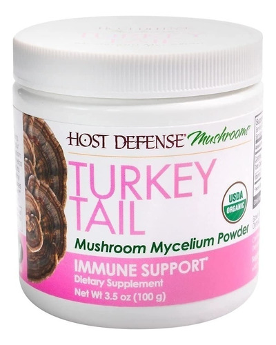 Host Defense -turkey Tail Cola De Pavo Micelio Orgánico