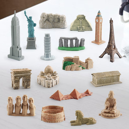 Mini Kits De Construcción, Monumentos 17 Piezas