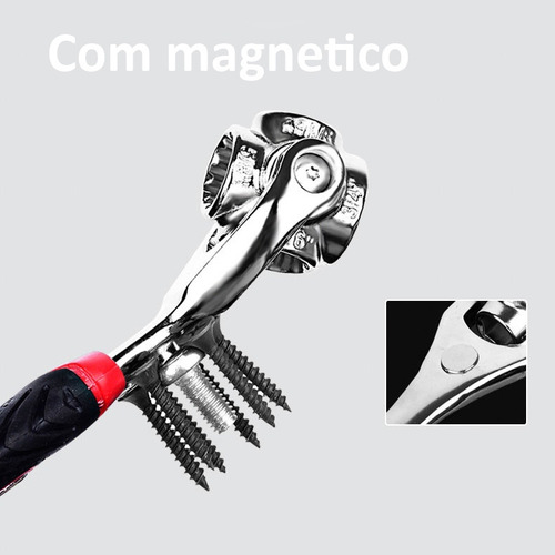 Chave Soquete Multifuncional 48 Em 1 Compacta E Prática