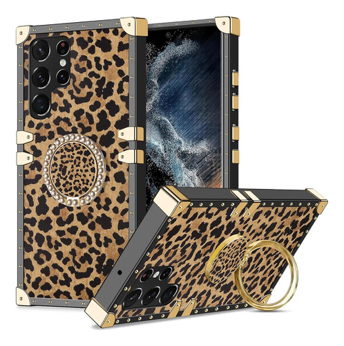 Funda Para Samsung Galaxy S22 Ultra - Animal Print + Anillo