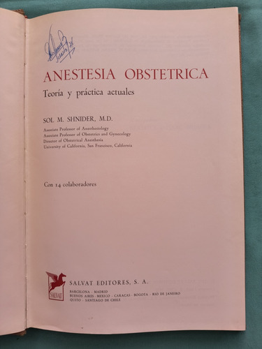 Anestesia Obstétrica